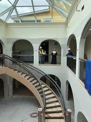 stairs in atrium